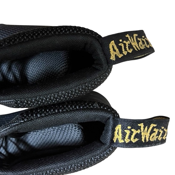 Dr. Martens Black Textured Rigal Knit 8 Eye Boots Combat Black Unisex — Size 7 - Picture 10 of 15